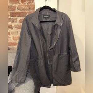Club Monaco Men's Charcoal Trench Coat